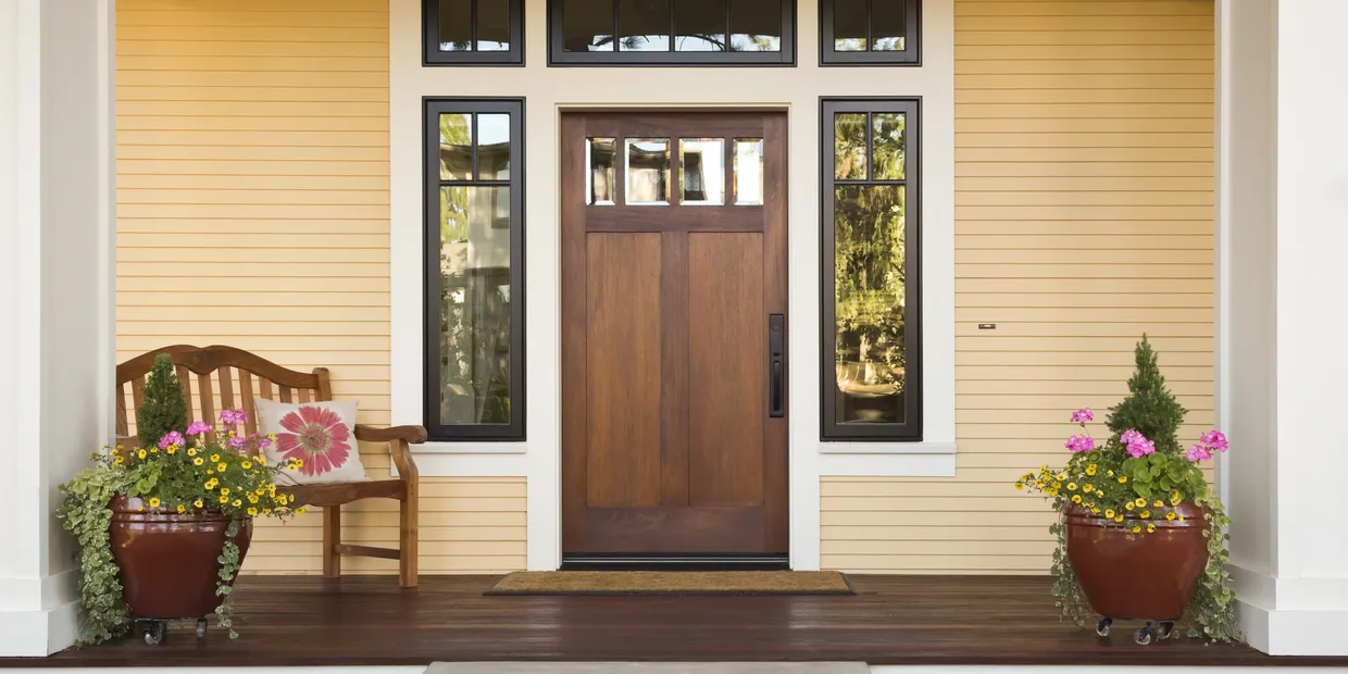 brown front door